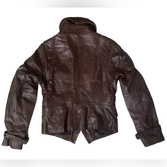 Part Two Leather Jacket - Size 8 - Picture 3 of 6